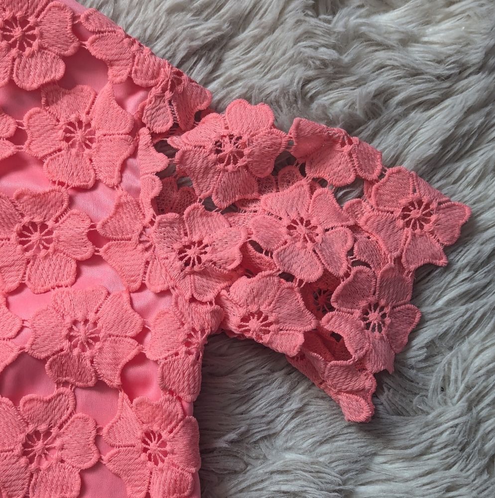 EUC Petal & Pup Tallie Mini Dress in Watermelon - Picture 16 of 16